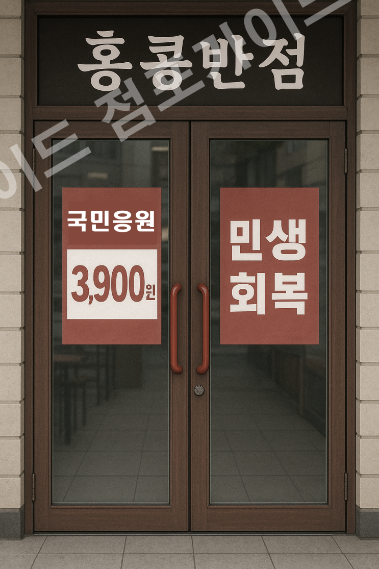  홍콩반점 3900원 민생회복 캠페인, 창업자는 어떻게 봐야 할까? 수익구조·리스크 분석