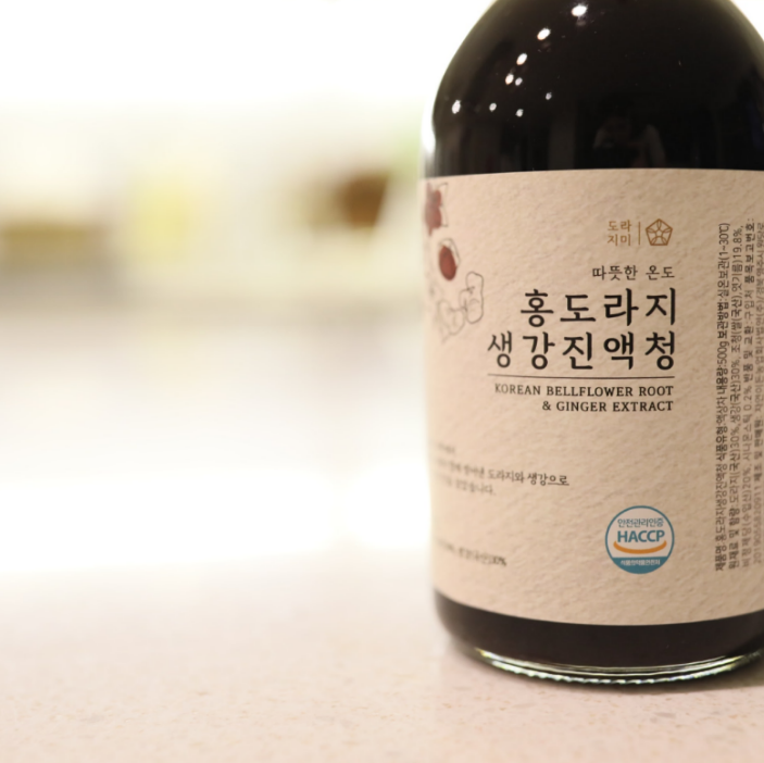  홍도라지청 국산도라지청 '도라지미' 홍도라지생강진액청