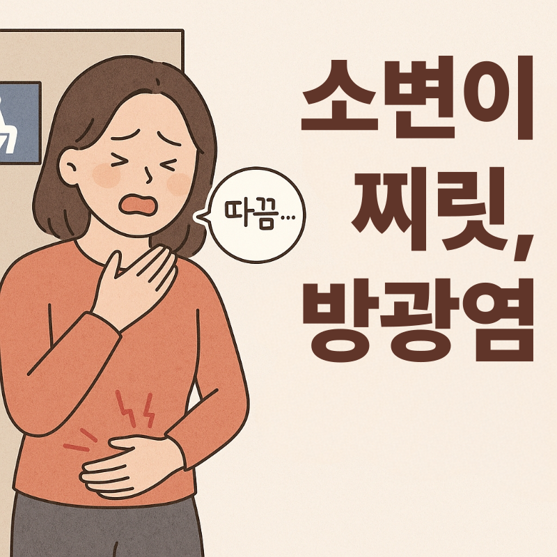 소변 볼 때 찌릿? 방광염, 증상과예방법