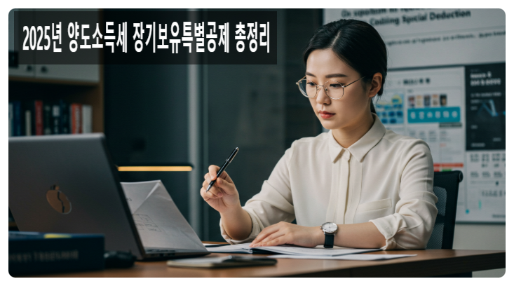  “2025년 양도소득세 장기보유특별공제 총정리 – 실거주·보유기간에 따라 세금이 달라집니다.”