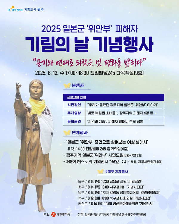 광주시, 일본군 위안부 피해자 13명 구술자료·동원경로 밝혀..지역 피해사례 최초 발굴‧공개