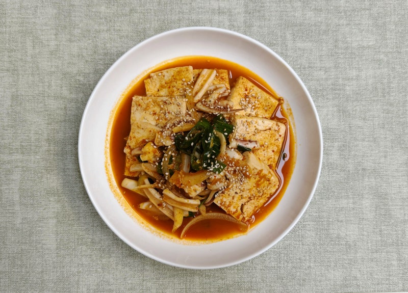 오징어 두부두루치기 만들기 오징어 두부조림 황금 레시피