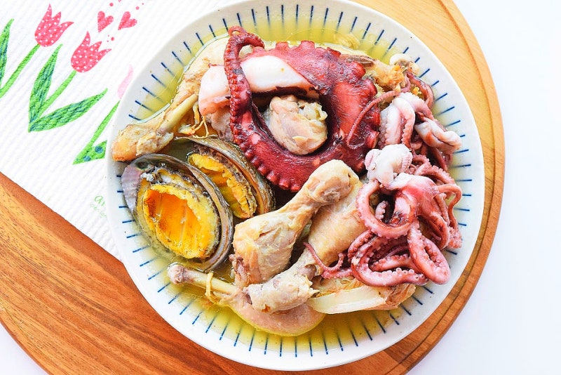 해신탕만들기 재료 끓이기 낙지 문어 전복삼계탕 끓이는법 압력솥삼계탕 생닭 손질