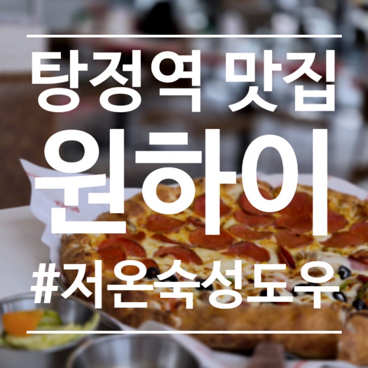  아산 탕정 맛집) 고퀄리티 피자 맛집 원하이