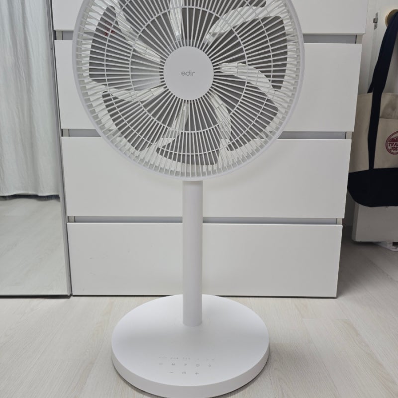 구입 하고 사용 후기 에디르 조용한 무소음 무선 선풍기 BLDC