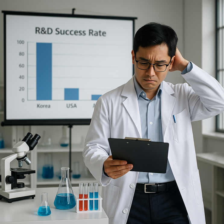  한국만 R&D 성공률 99%!? 미국은 30% 미만??