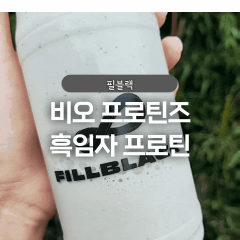  맛있는 단백질 쉐이크 추천 필블랙 흑임자 단백질 쉐이크