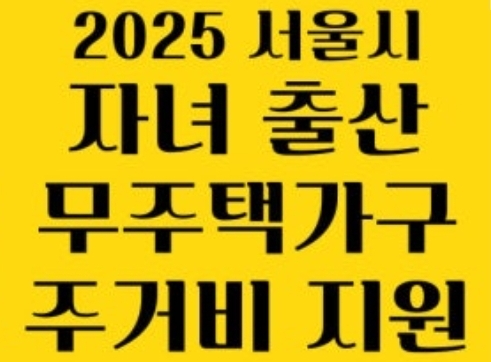   서울시 무주택 출산가구 최대 30만원씩 2년간 지원! 신청방법과 자격조건 