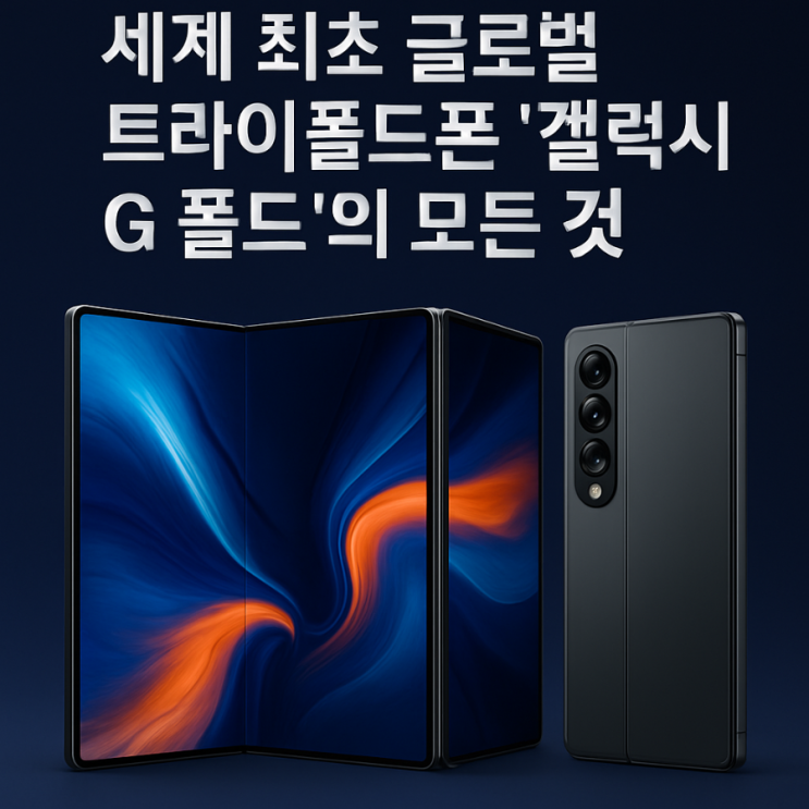  삼성, 10월 깜짝 공개! 세계 최초 글로벌 트라이폴드폰 ‘갤럭시 G 폴드’의 모든 것