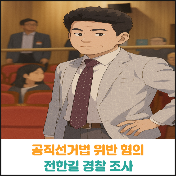  전한길 공직선거법 위반 혐의로 경찰 조사