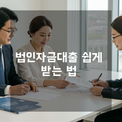  부산 법인자금대출, 정책자금 전문 컨설턴트가 직접 전하는 맞춤 전략