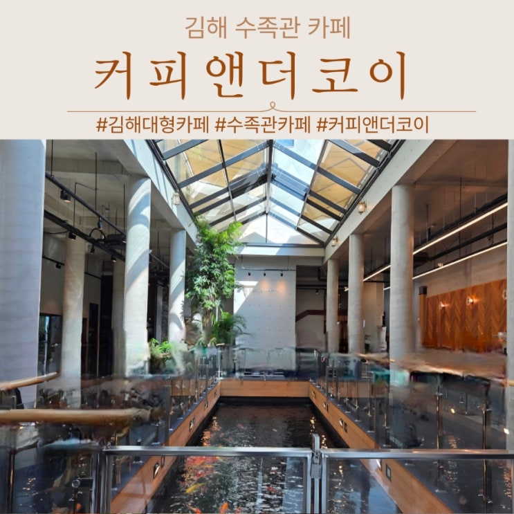  김해 장유 대형수족관카페 아이랑 커피앤더코이 주말방문후기