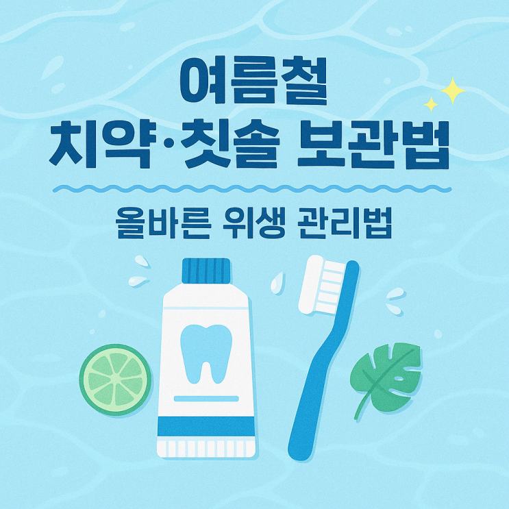  여름철 치약·칫솔 보관법 — 올바른 위생 관리법