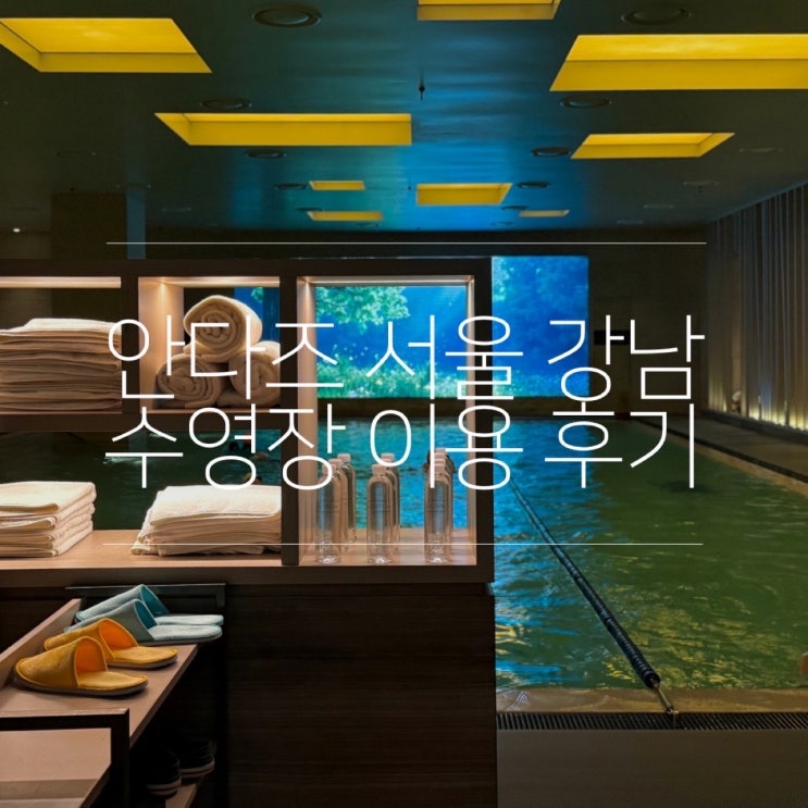  압구정 호텔 안다즈 서울 강남 수영장 이용 후기