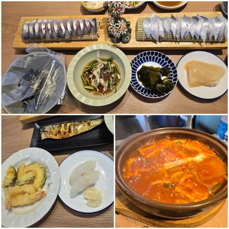  제주공항횟집 은강횟집 제주공항본점 고등어회/갈치회 + 갈치조림 세트 후기