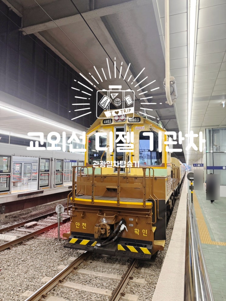  교외선 디젤 기관차 관광열차 탑승기