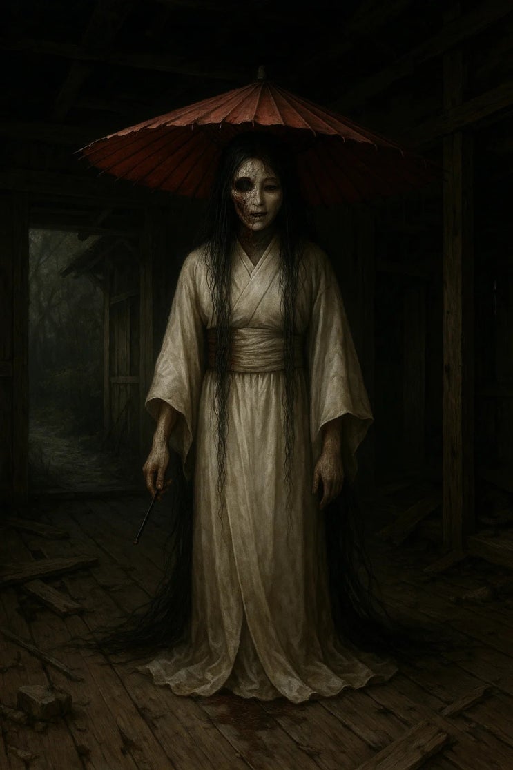  일본 고대 요괴 카라카사히메(傘姫) 요괴 보고서 괴담