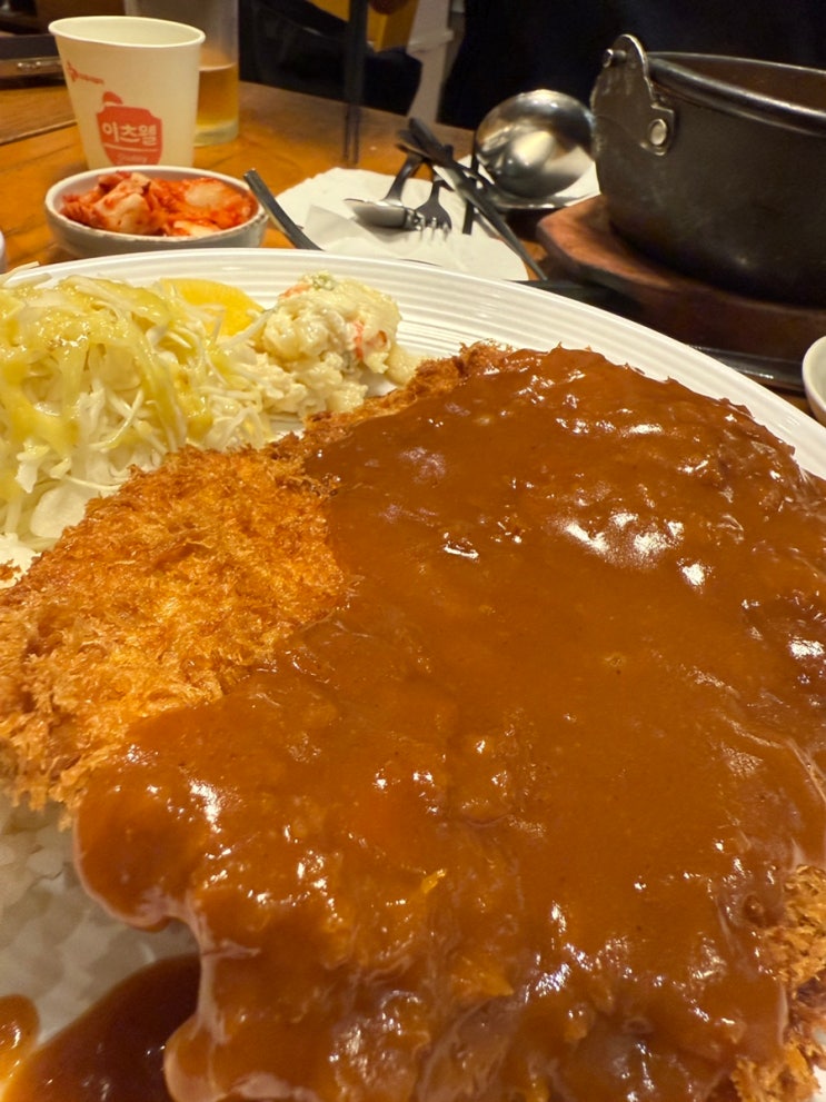  청담가면 다시 방문하고 싶은 경약식 맛집 "소스" (옛날돈가스, 생선가스, 뚝배기 파스타, 김치우동 까지 최고의 맛이었습니다!)