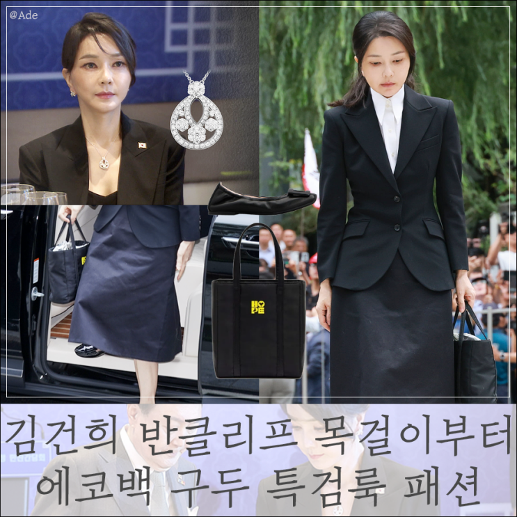 논란의 중심 <b>김건희 반클리프 목걸이</b> 가격부터 에코백 특검룩... 