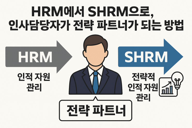  (HR) HRM에서 SHRM으로, 인사담당자가 전략 파트너가 되는 방법