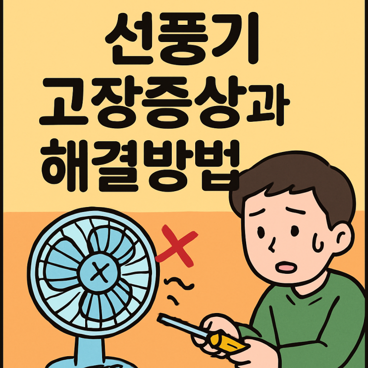  선풍기 고장 났을 때? 고장 증상과 해결 방법 완벽 정리!