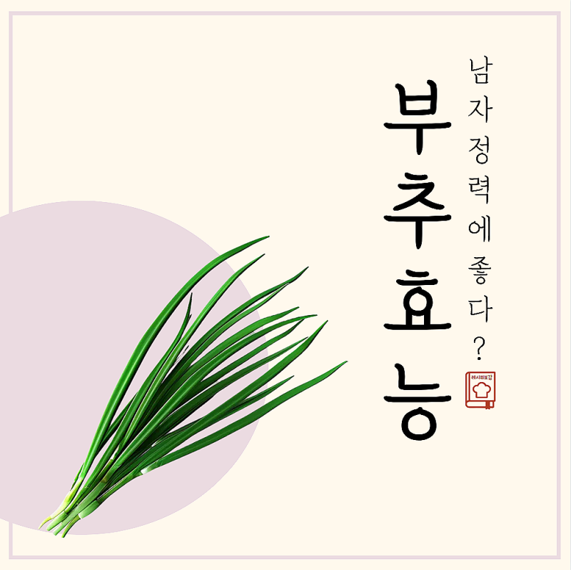 부추가루 부추즙 효능 남자 정력 효과 없는 사람