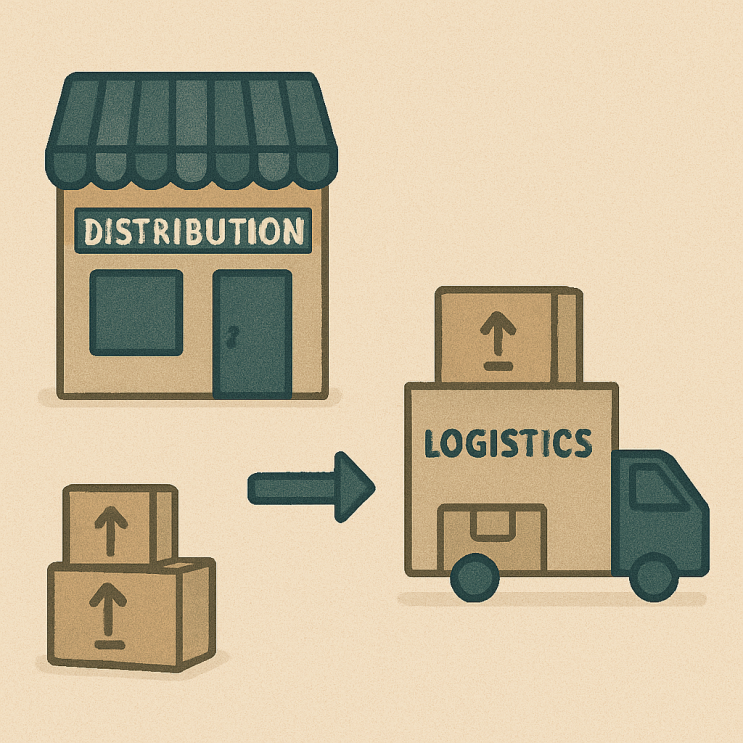  유통 물류 차이 역할 개념 뜻, Distribution Logistics