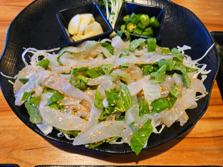  깻잎막회 청주봉명점 찰지고 맛좋은 흥덕 횟집