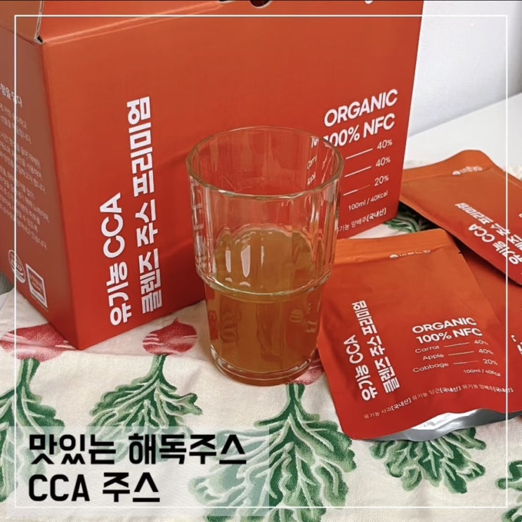  맛있는 해독주스 레시피 CCA주스 간편하게 섭취하기