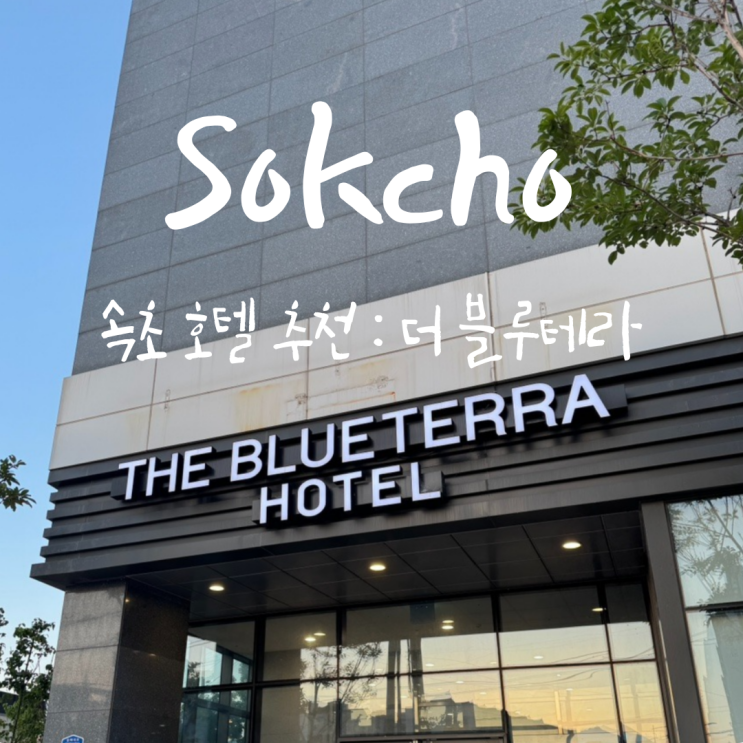  속초 호텔 추천 : 가성비 좋은 신축 '더블루테라'