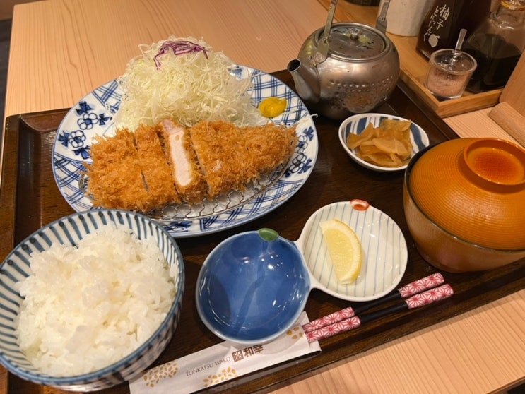  오사카 간사이공항 식당 돈까스맛집 돈카츠 와코 케이테이 후기