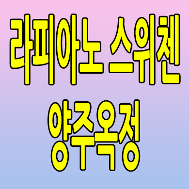  라피아노 스위첸 양주옥정 할인분양 타운하우스 옥정동 kcc 단독주택 분양가