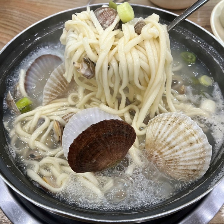  도림동 가리비칼국수 인천 칼국수 보리밥 주는 맛집