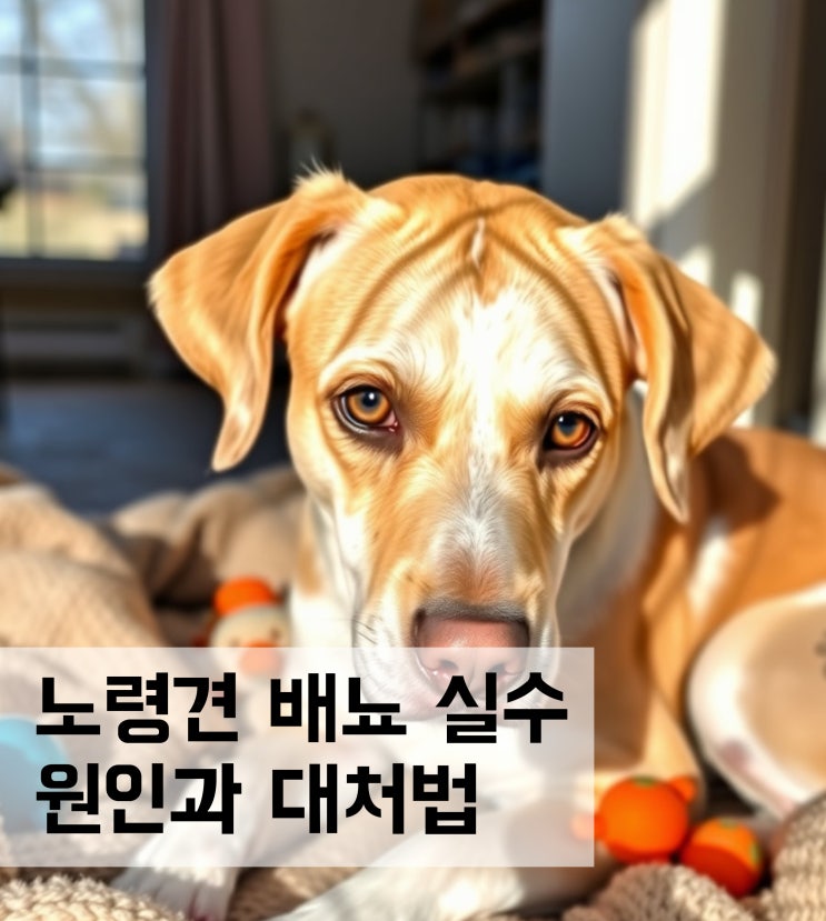  노령견 배뇨 실수 원인과 대처법