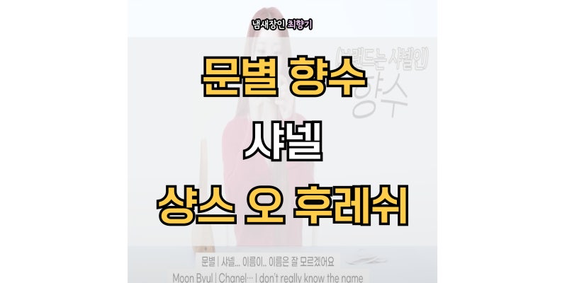 마마무 문별 향수 - 샤넬 샹스 오 후레쉬 50ml 100ml 가격 추천