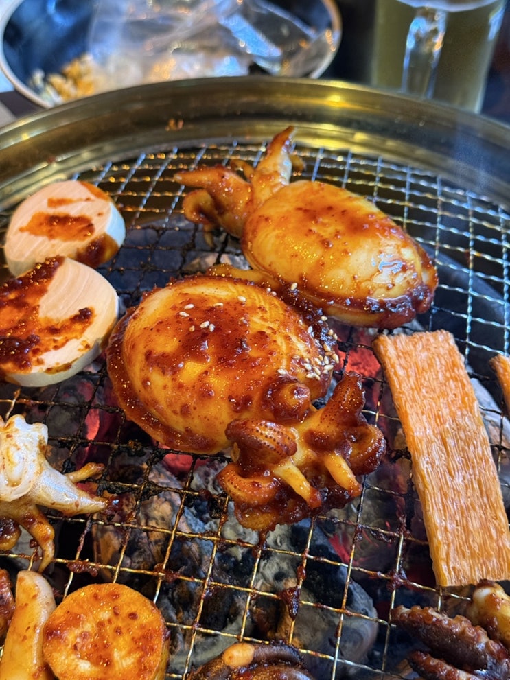  단대오거리 맛집, 직화에빠지다 단대오거리역점 매콤한 직화 쭈꾸미, 갑오징어 추천!