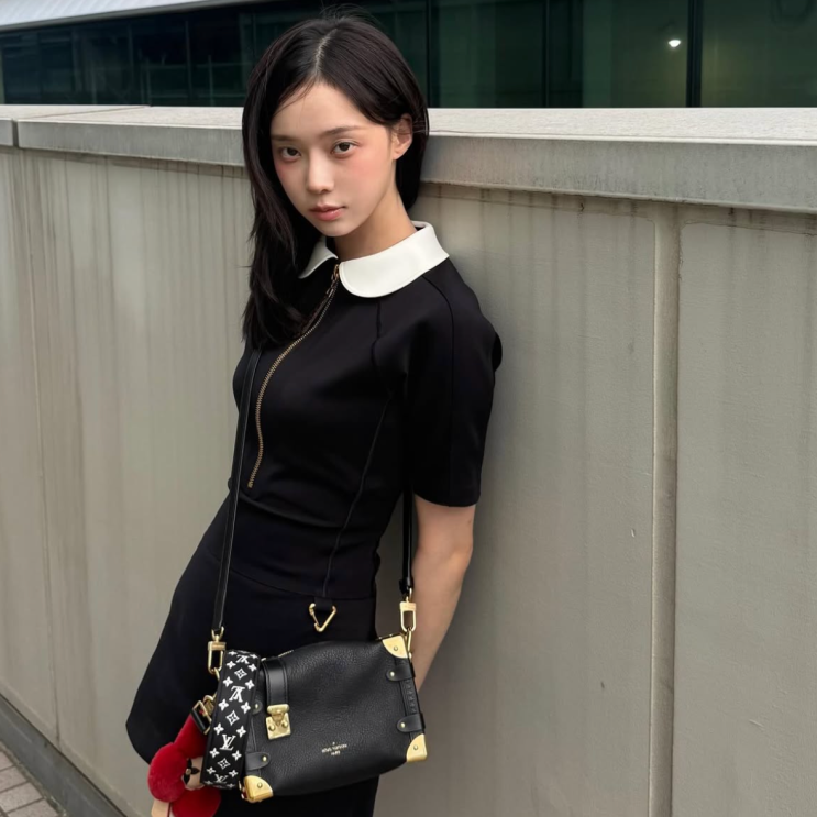  가십걸 재질 에스파 윈터 루이비통 가방 원피스 가격은?