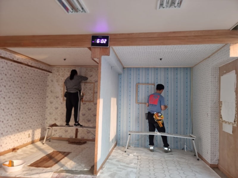 [광주도배학원] 도배기능사 합격을 원한다면 본 학원으로~~ 그냥 도배란게 이것이다 라고 감....