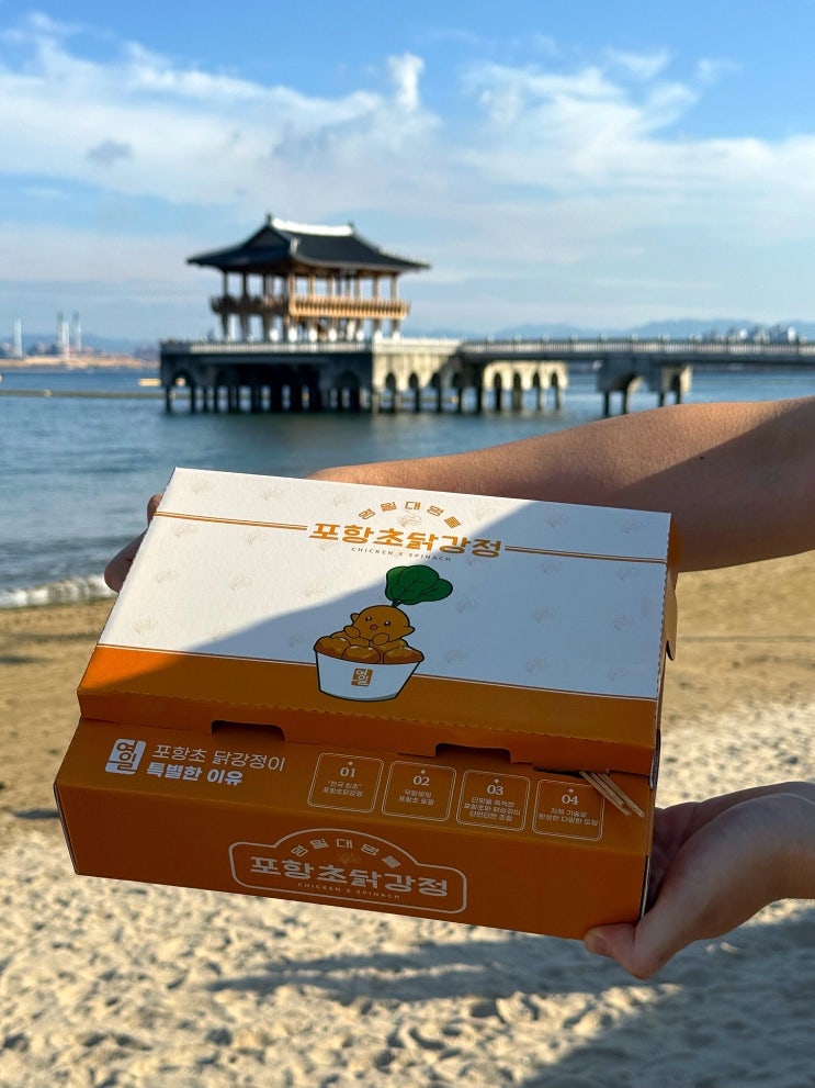  포항 영일대 맛집 닭강정 명물 포항초 닭강정 포장해 영일교 구경