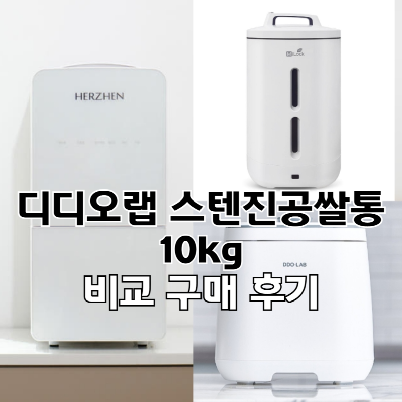 디디오랩 스텐 진공쌀통 10kg 비교 구매 후기
