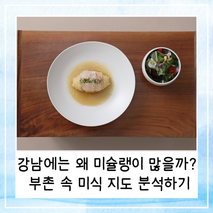  강남에는 왜 미슐랭 맛집이 많을까? 부촌 속 미식 지도 분석하기