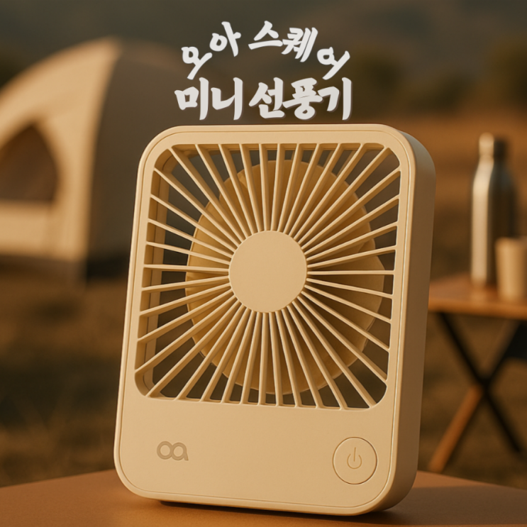  여름 필수템! 오아 스퀘어 미니 무선 선풍기 리뷰 (휴대용·캠핑·사무실 OK)
