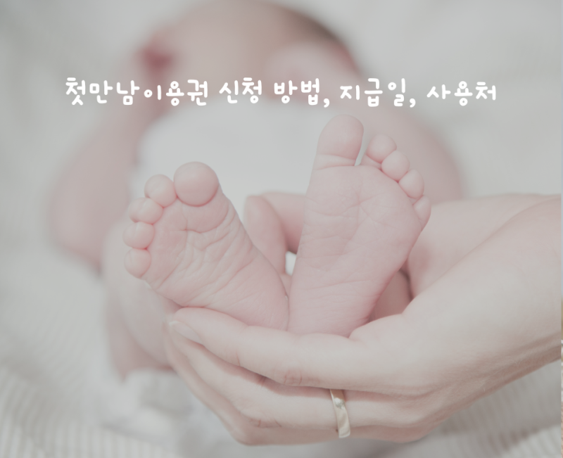 2025년 첫만남이용권 신청 방법 지급일 사용처 조리원 실제 결제 후기