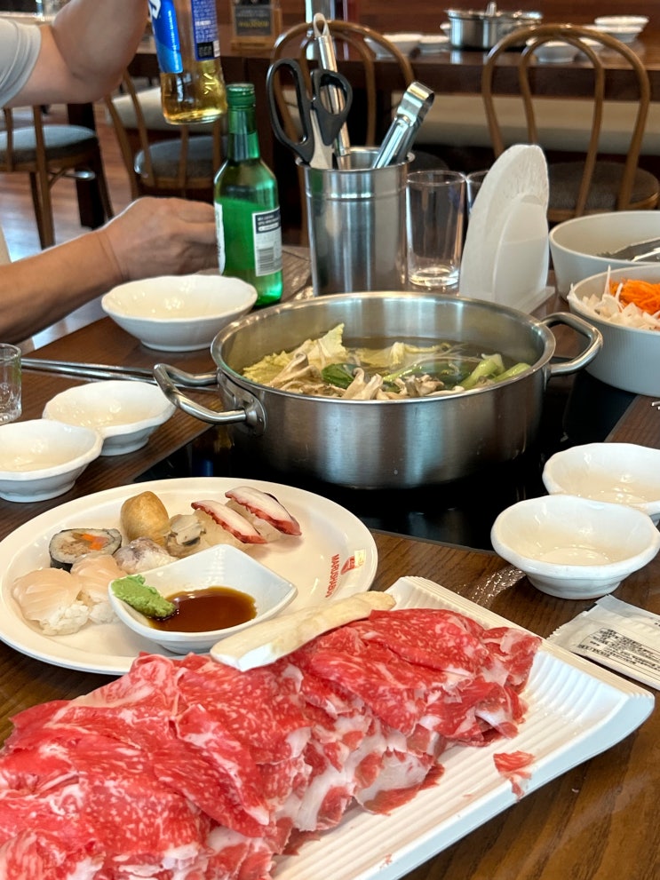  마루샤브 안산점 | 모임장소로 좋은 안산 고잔동샤브샤브 맛집 솔직 후기