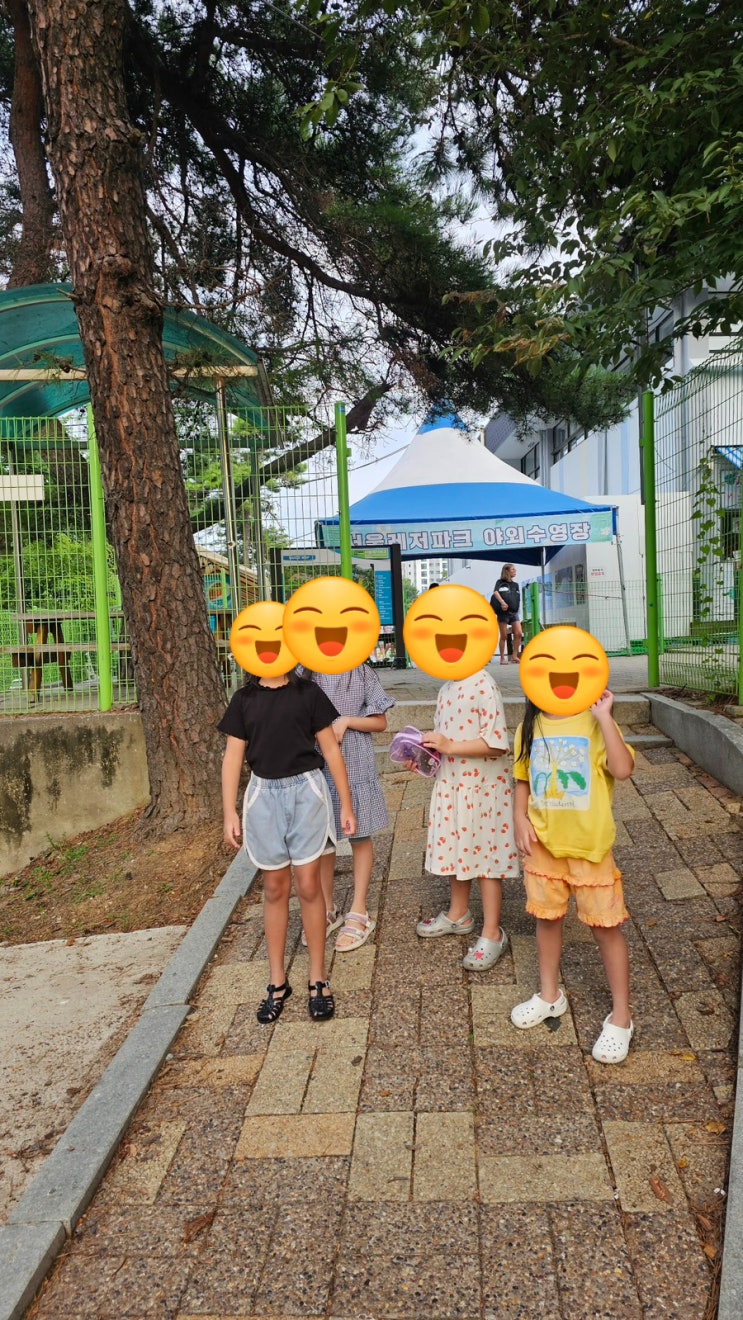  [일상의 기록] 8월 9일 :: 오랜 인연은 대를 거듭하여(?) (어린이회관 야외 수영장)