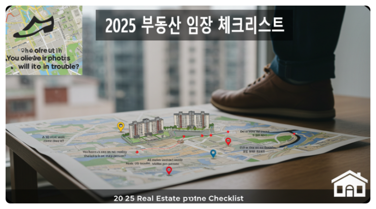  “사진만 믿다 후회합니다” 2025 부동산 임장 체크리스트｜실수요자·투자자 필수 가이드