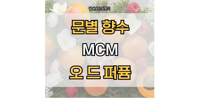 마마무 문별 왓츠인마이백 - MCM 오 드 퍼퓸 노트와 연예인 엠씨엠 향수
