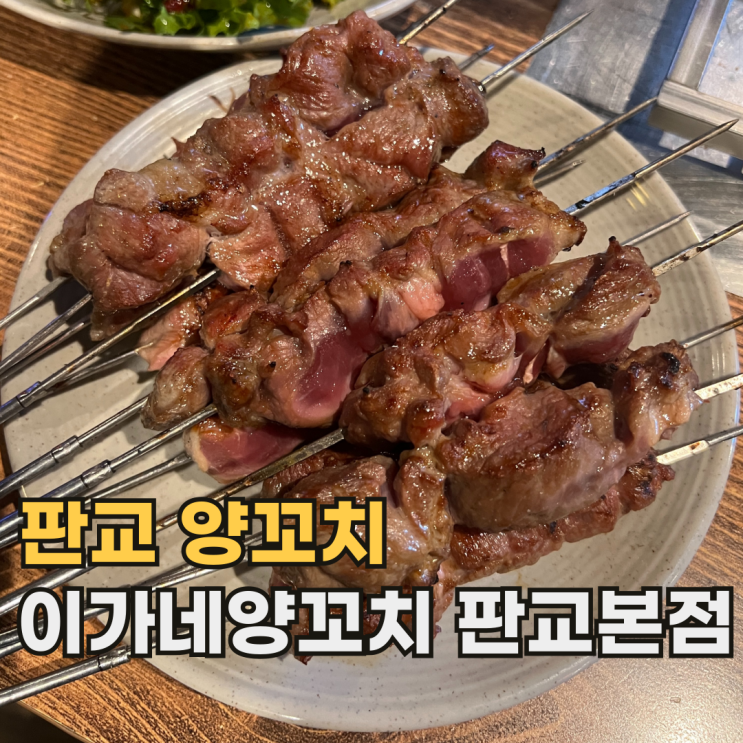  판교 이가네양꼬치 본점 실패 없는 전국구 양꼬치 맛집