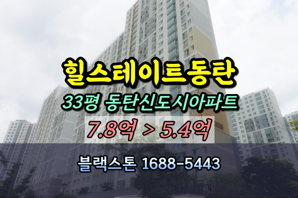  동탄2신도시 힐스테이트동탄 경매 34평 [2024타경80400]