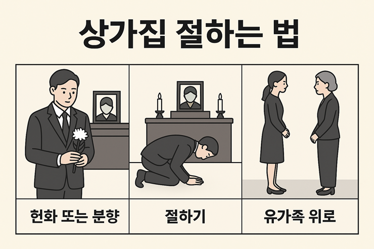 상가집 절하는 법 , 조문 예절 가이드